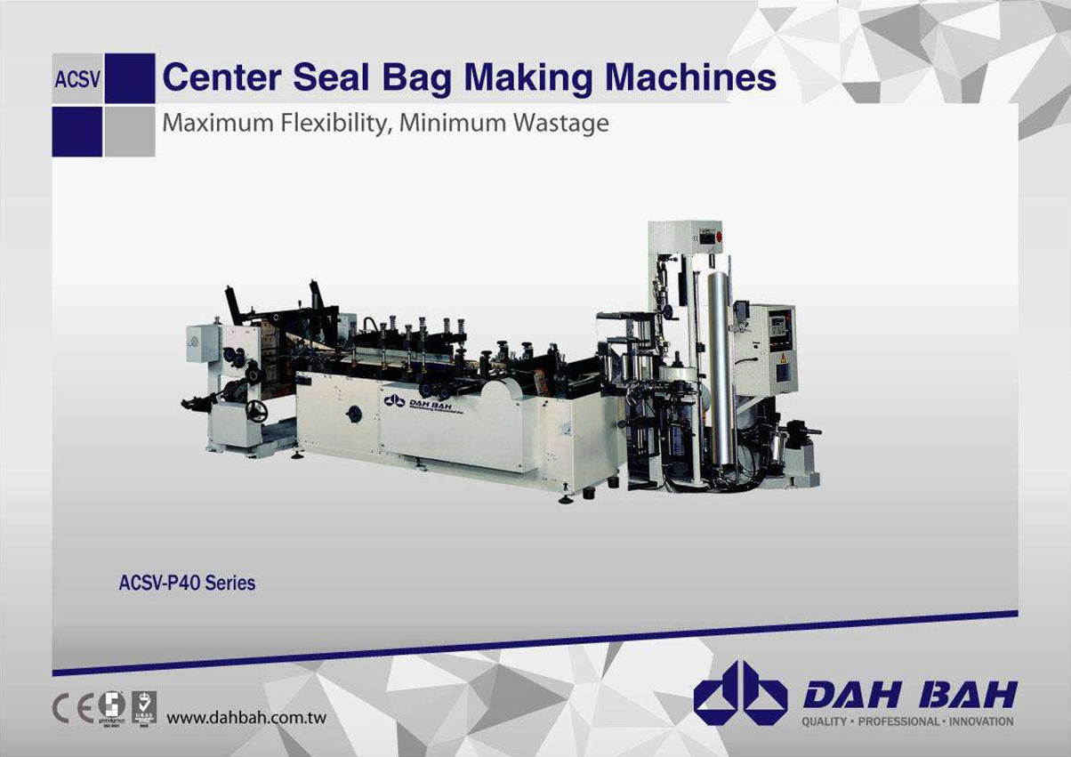 Center Seal Bag Making Machines - ACSV/ASCV Series